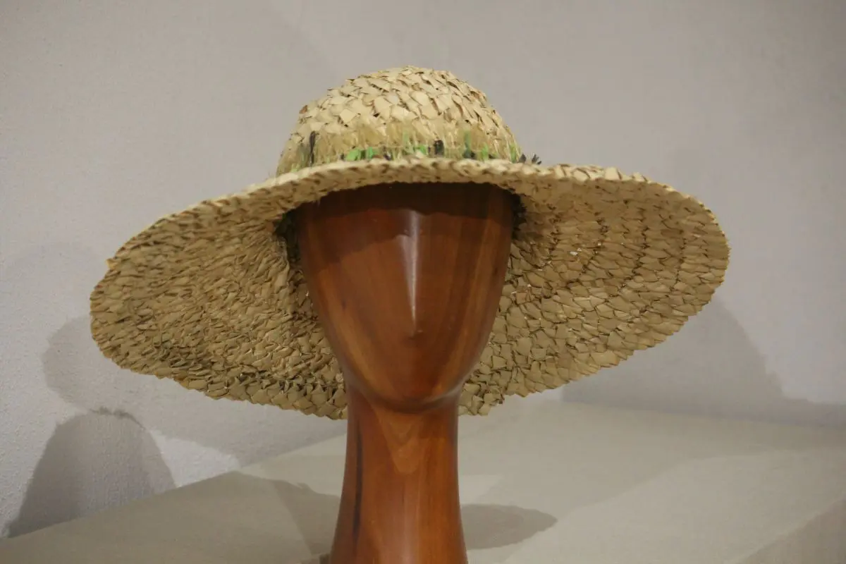 Chapeau, femme, type capeline, paille, T 56 à 58 – Image 2