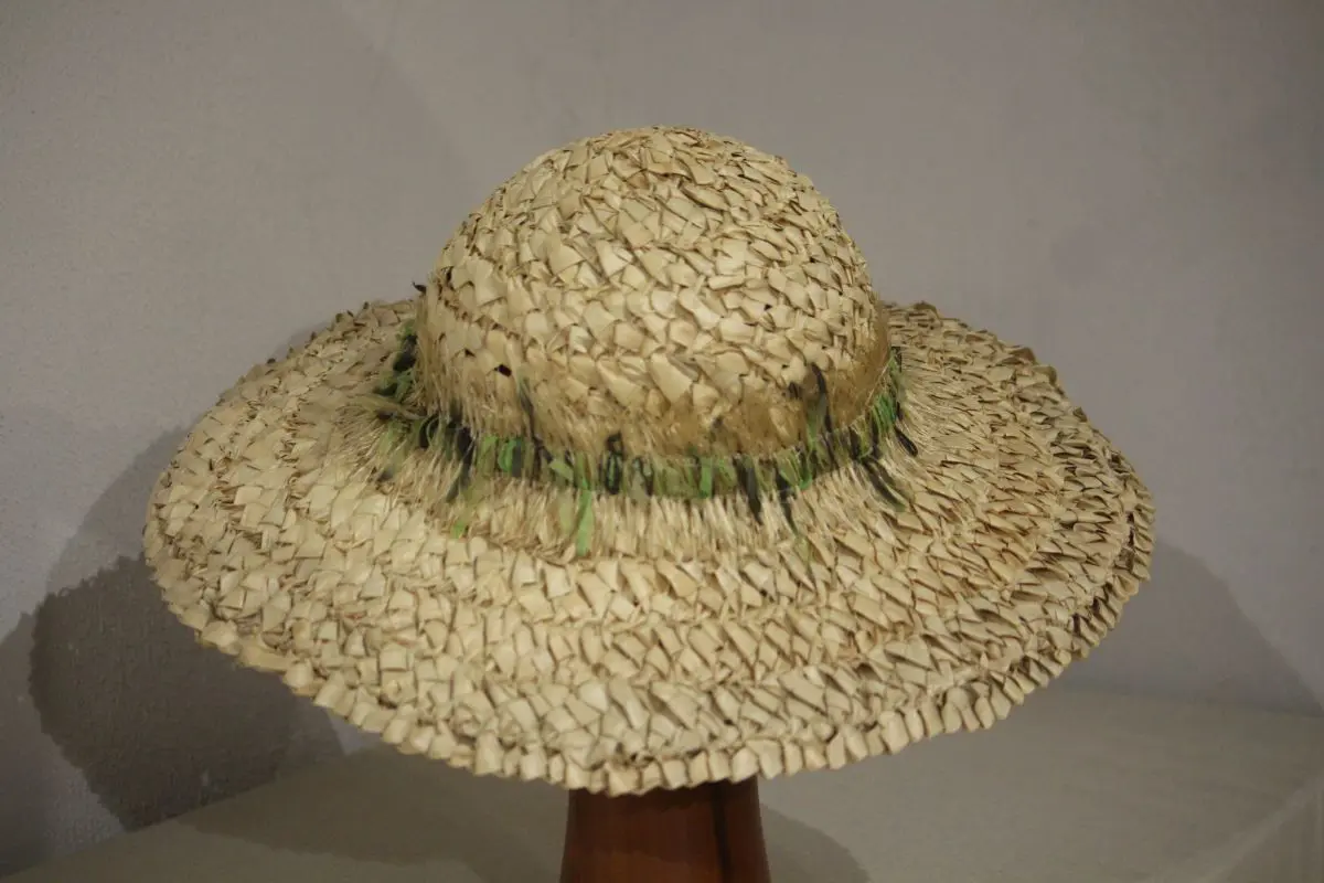 Chapeau, femme, type capeline, paille, T 56 à 58