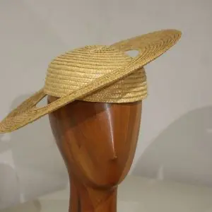 Chapeau femme, paille, T unique