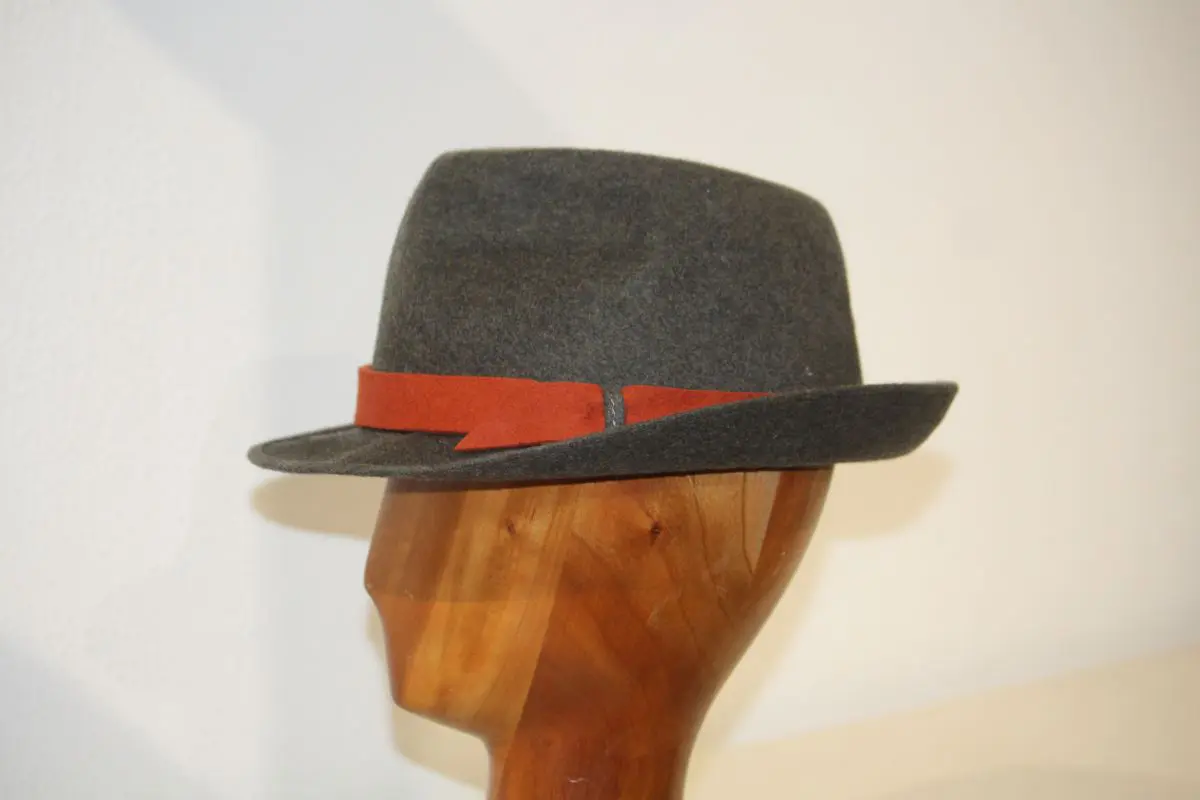Chapeau mixte, type Fedora, en feutre de laine, kaki, T 59 – Image 11