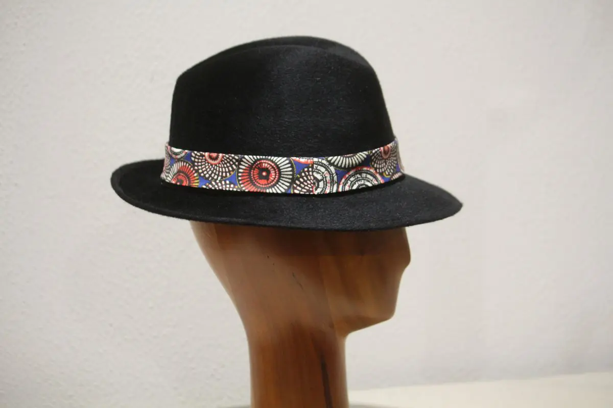 Chapeau, type Fedora, en feutre de poil de lapin, noir, T 56 – Image 9