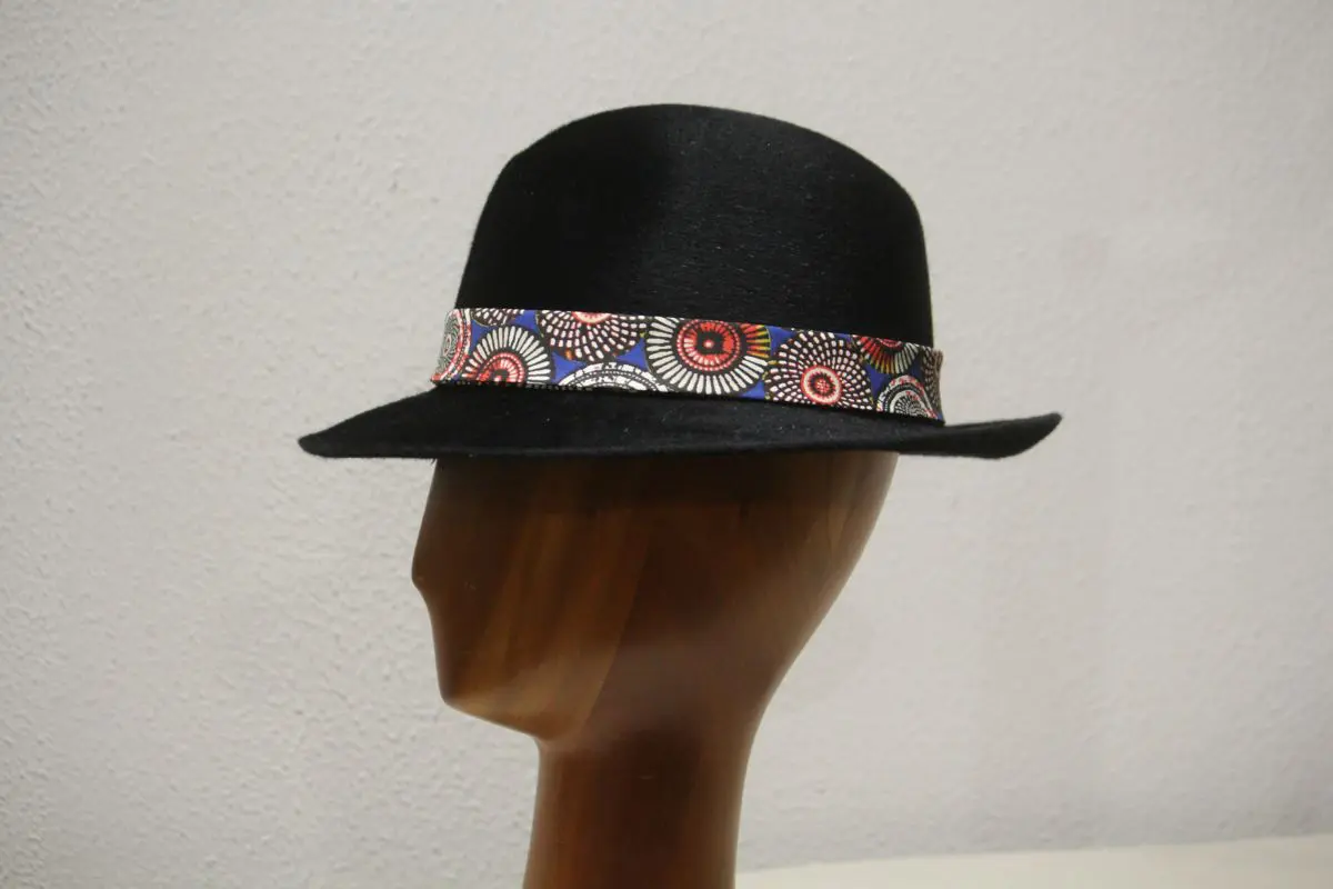 Chapeau, type Fedora, en feutre de poil de lapin, noir, T 56 – Image 10
