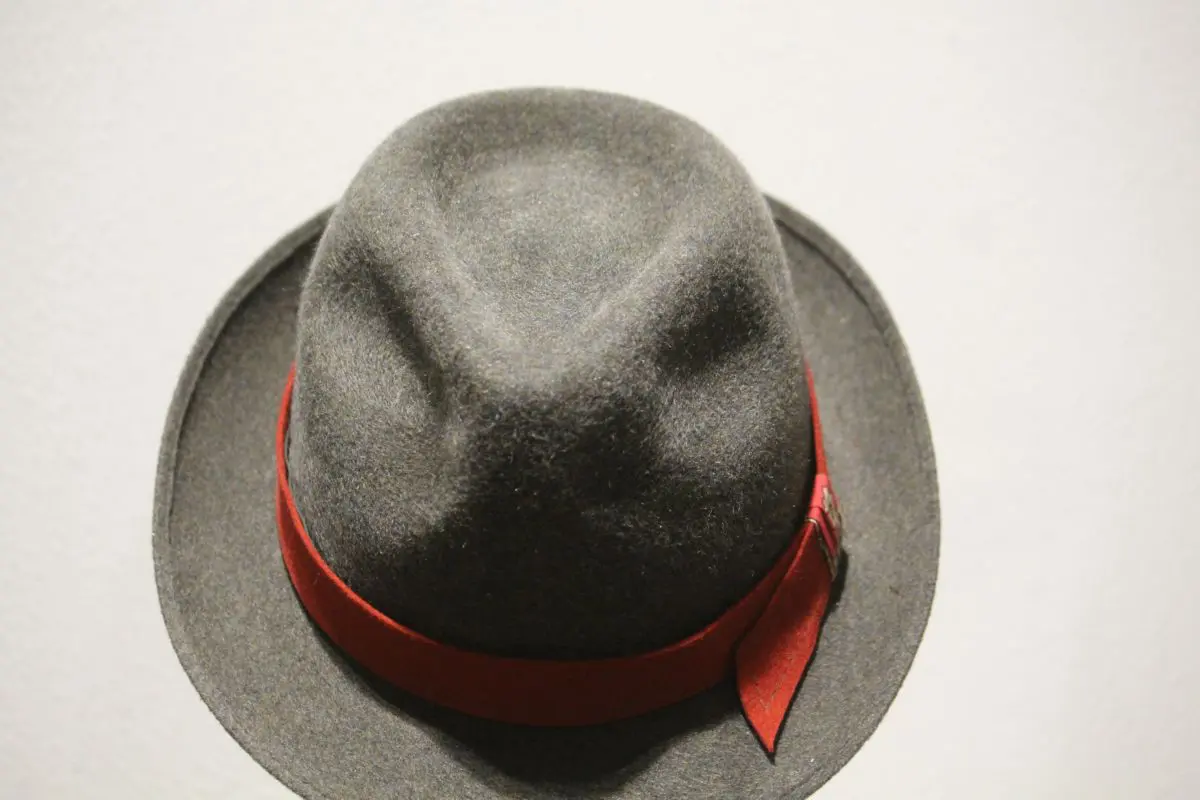 Chapeau mixte, type Fedora, en feutre de laine, kaki, T 59 – Image 10