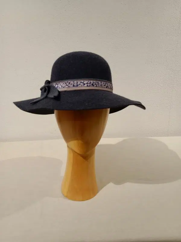 Chapeau Femme, type capeline, feutre mérinos, T 56 – Image 6