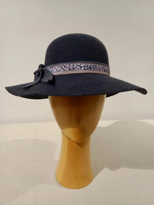 Chapeau Femme, type capeline, feutre mérinos, T 56 – Image 5
