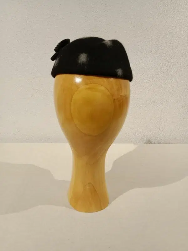 Chapeau femme, type Bibi, feutre de poil imprimé, T unique – Image 4