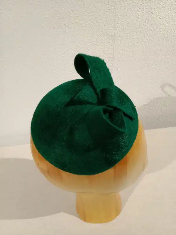 Chapeau femme, type Bibi, en feutre de poil, vert, T unique – Image 6