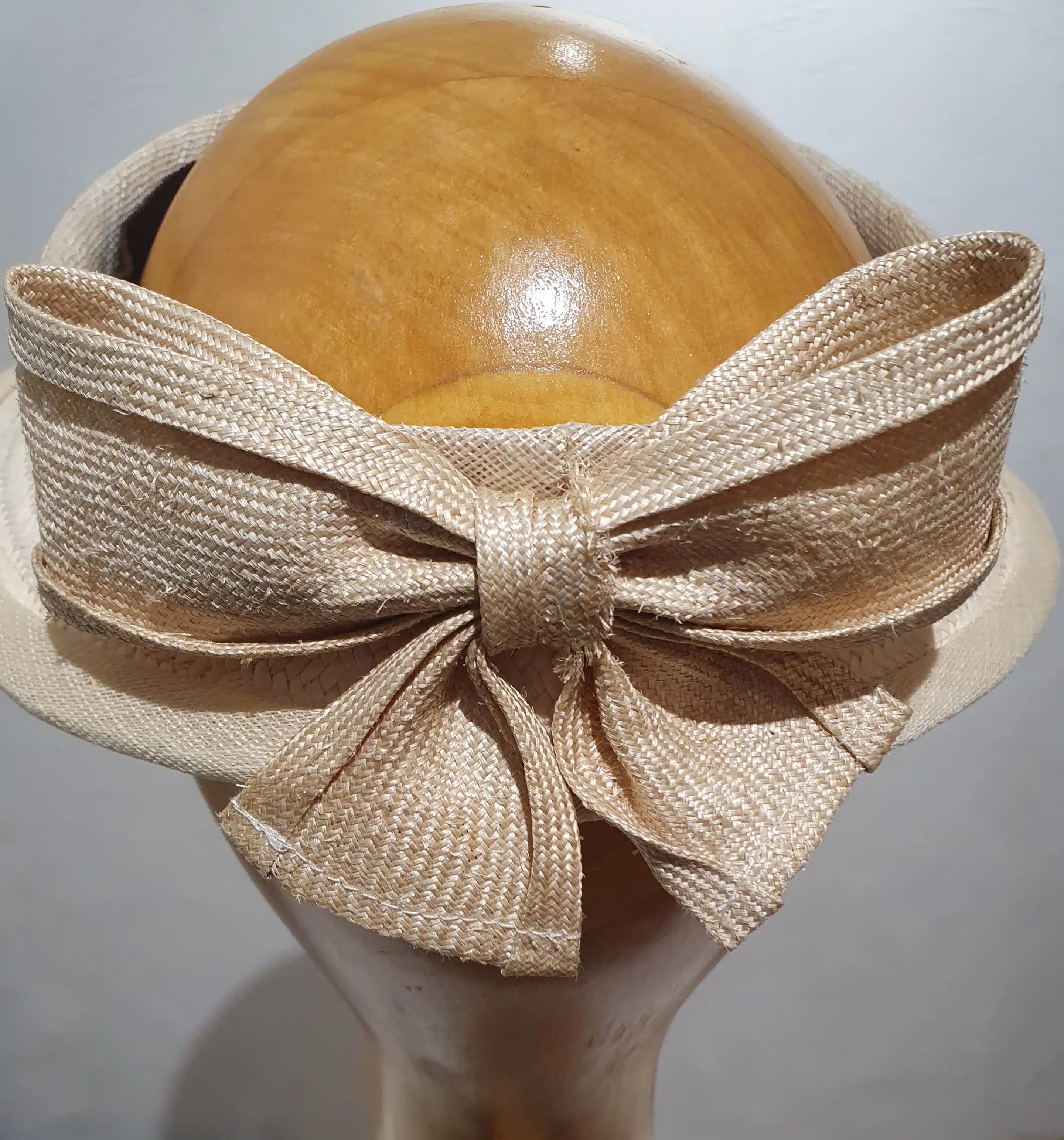 Chapeau, type Visière, paille ivoire, T 56 – Image 5