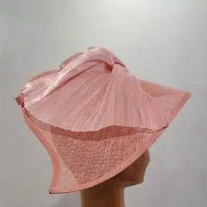 Chapeau Femme, type Parure de tête, en sisal et Abacca soie, rose, T unique