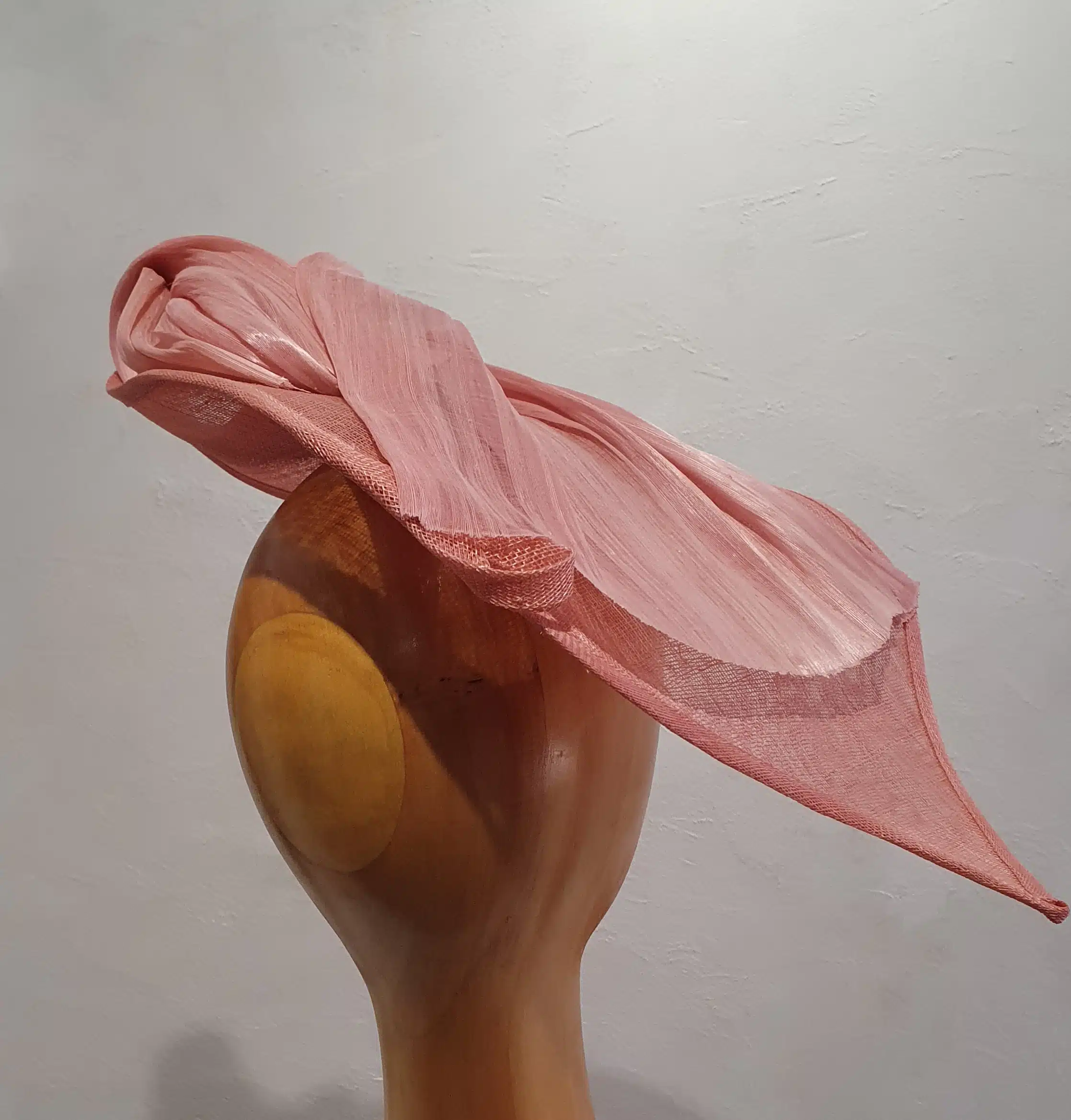 Chapeau Femme, type Parure de tête, en sisal et Abacca soie, rose, T unique – Image 3