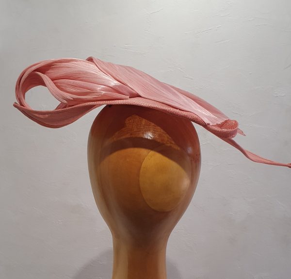 Chapeau Femme, type Parure de tête, en sisal et Abacca soie, rose, T unique – Image 4