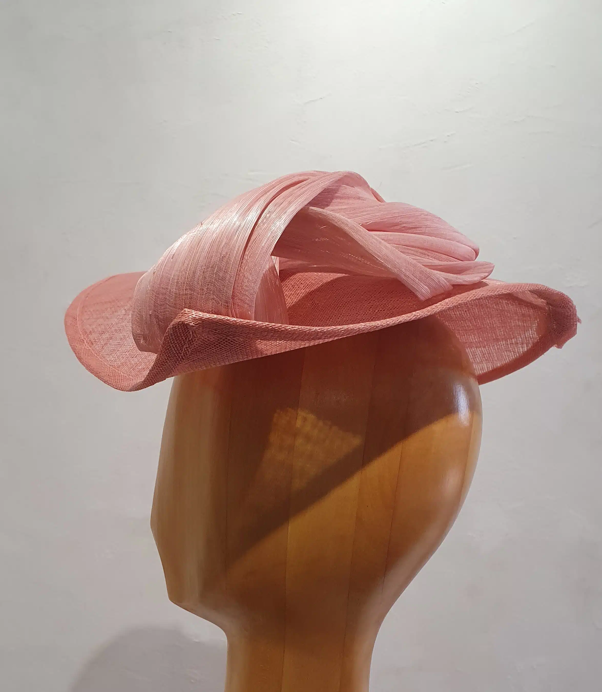 Chapeau Femme, type Parure de tête, en sisal et Abacca soie, rose, T unique – Image 2
