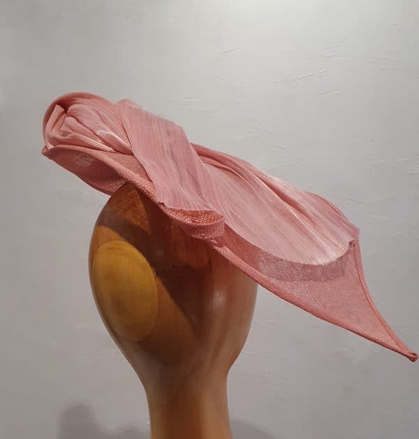Chapeau Femme, type Parure de tête, en sisal et Abacca soie, rose, T unique – Image 8