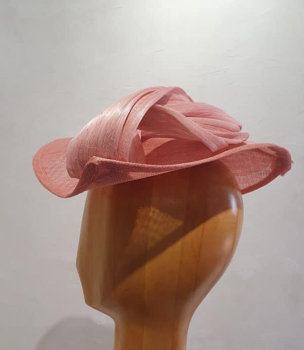 Chapeau Femme, type Parure de tête, en sisal et Abacca soie, rose, T unique – Image 7