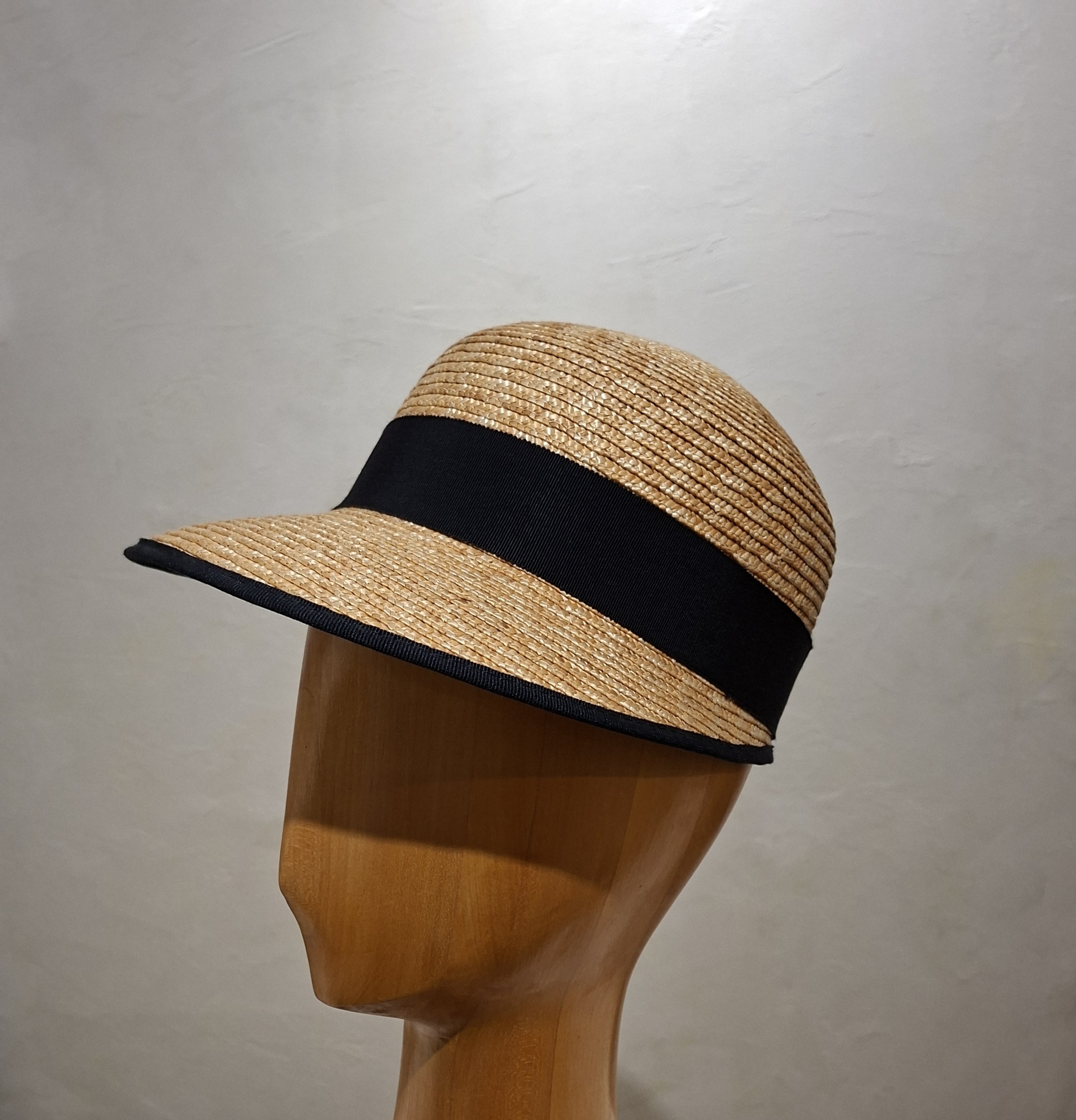 Chapeau Femme, type casquette, paille ruban, T 56 – Image 3