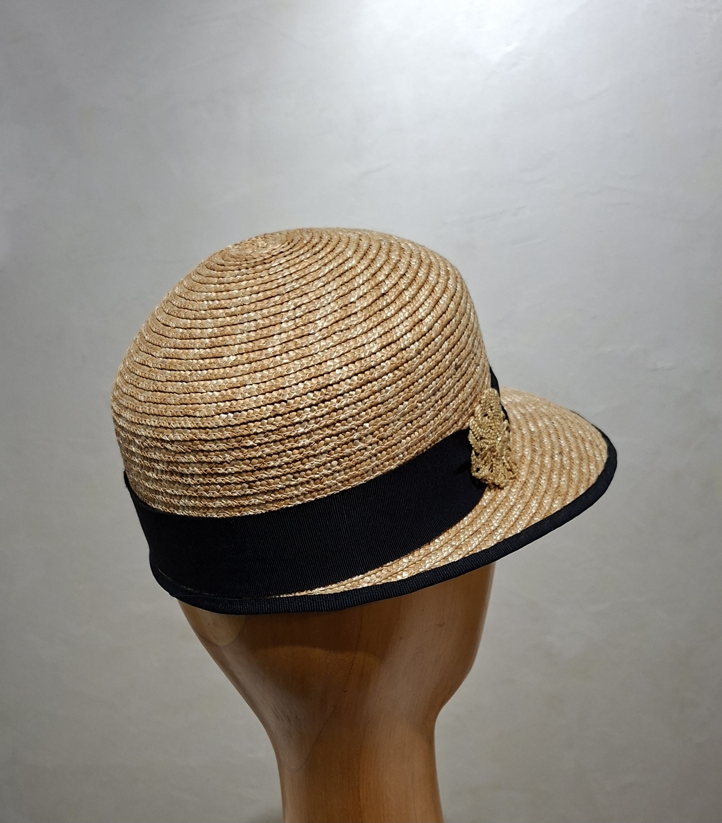 Chapeau Femme, type casquette, paille ruban, T 56 – Image 7