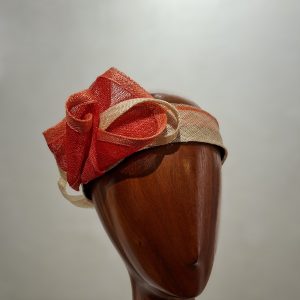 Chapeau Femme, type Bandeau, sisal, bicolore, T 56