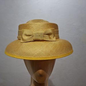 Chapeau Femme, en paille Parasisal, jaune, T 55