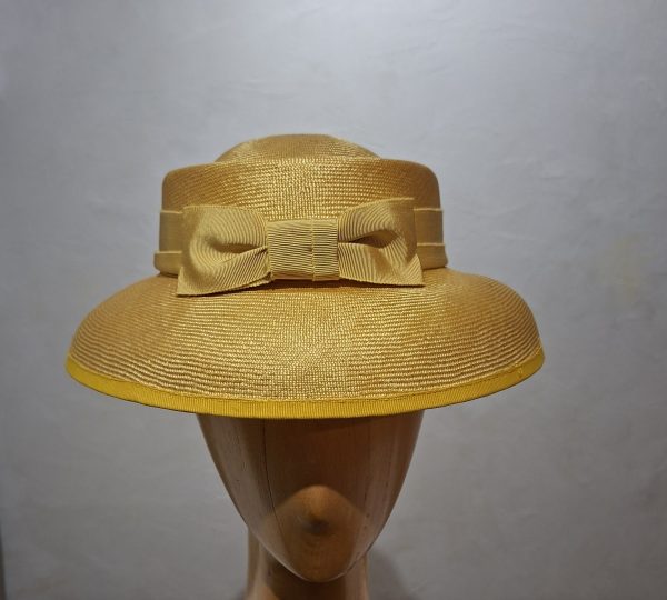 Chapeau Femme, en paille Parasisal, jaune, T 55