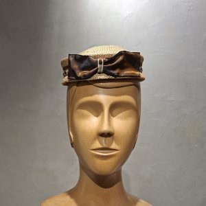 Chapeau Femme, type Bibi, en paille, T unique