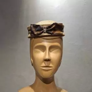 Chapeau Femme, type Bibi, en paille, T unique