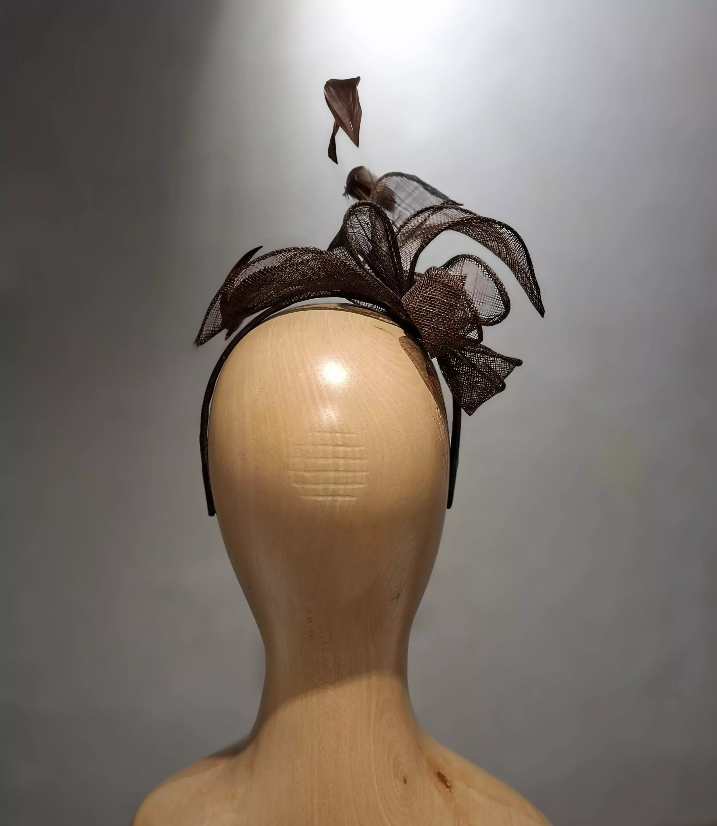 Chapeau Femme, type Parure de tête, en sisal, Marron, T unique – Image 5