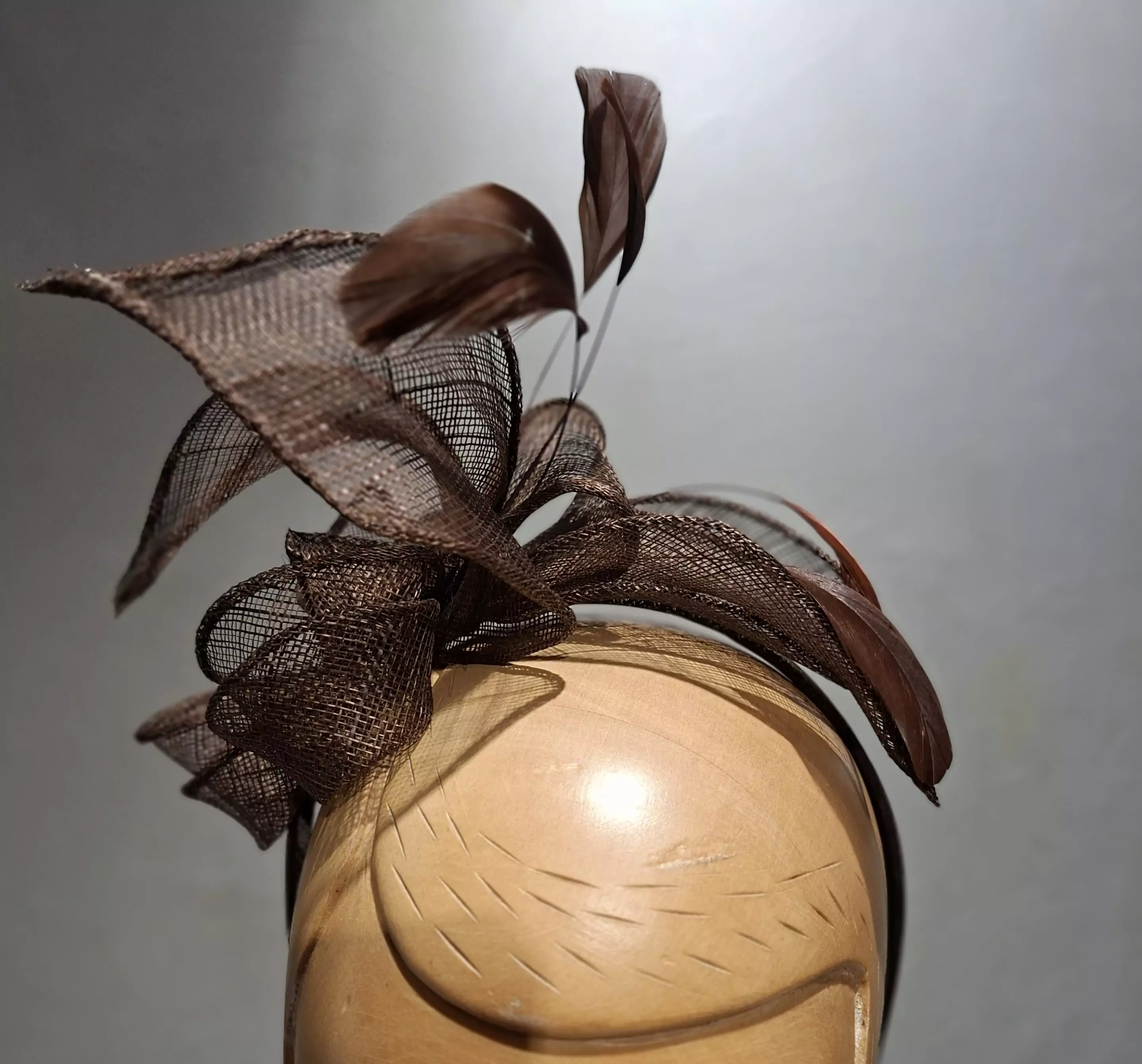 Chapeau Femme, type Parure de tête, en sisal, Marron, T unique – Image 4