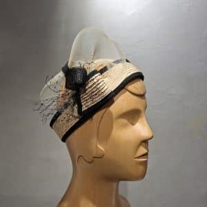 Chapeau Femme, type Bandeau, en paille cousue, T 56