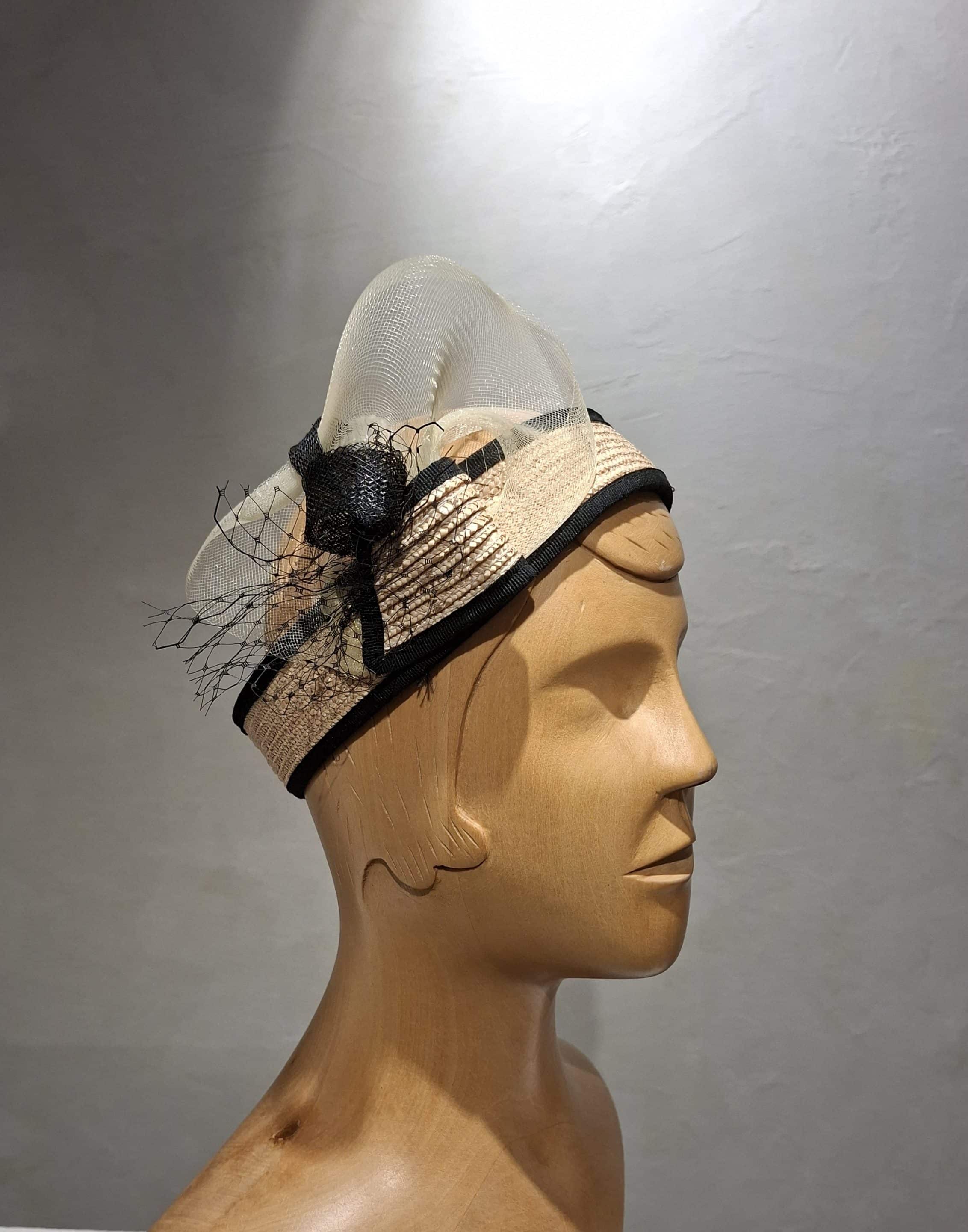 Chapeau Femme, type Bandeau, en paille cousue, T 56