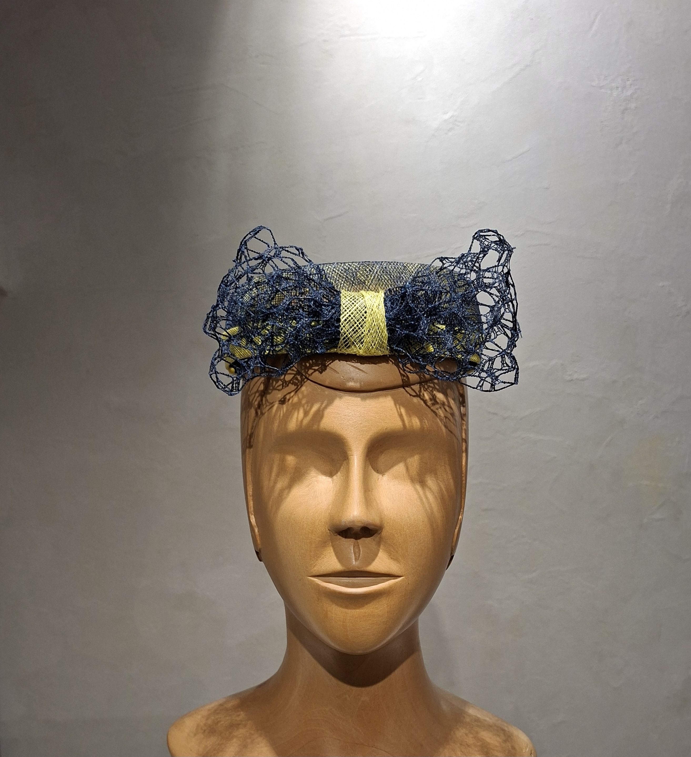 Chapeau Femme, type Bibi, en sisal, bicolore, T unique