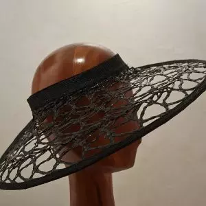 Chapeau Femme, type grande capeline, noire, T 54