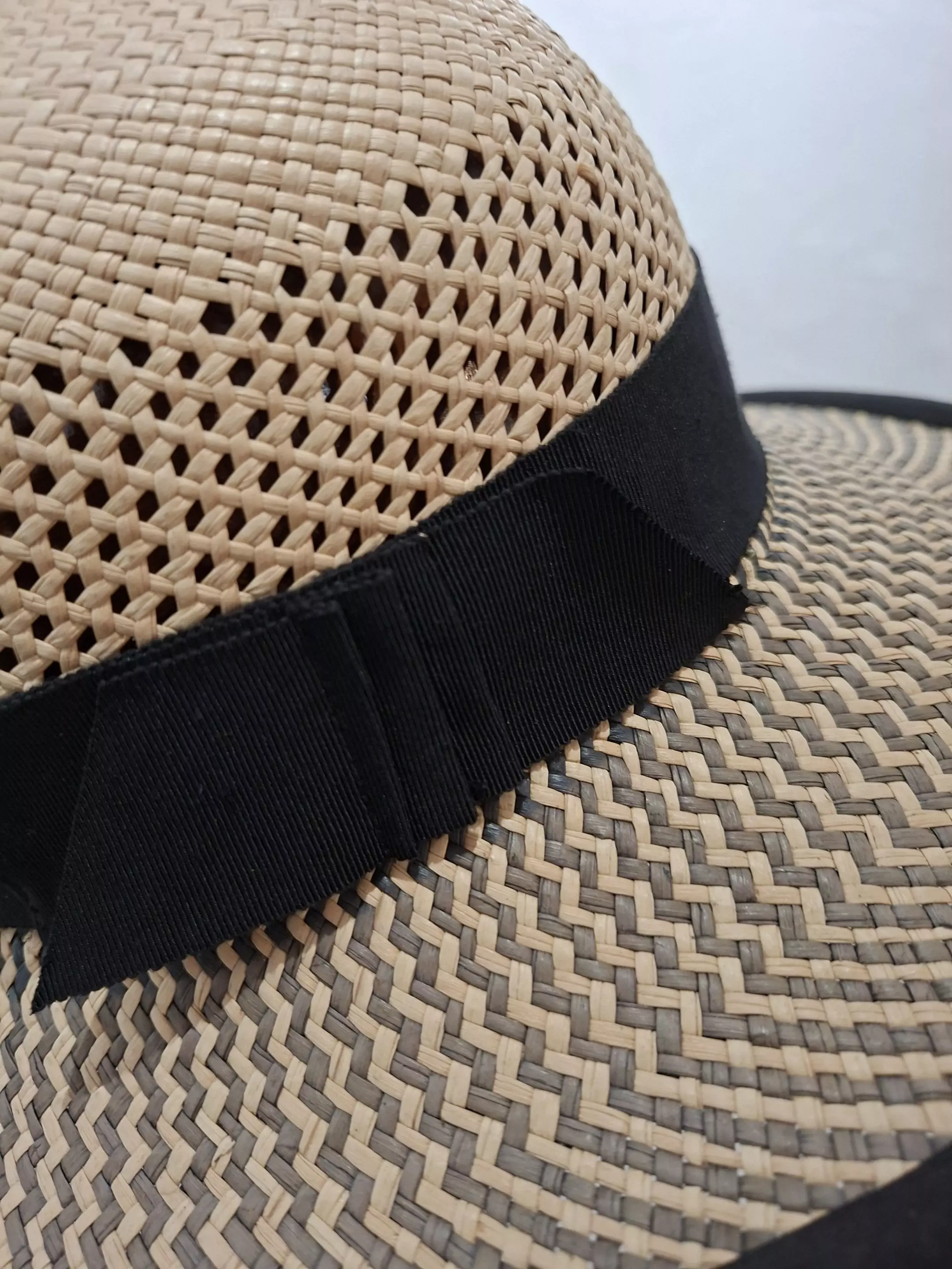 Chapeau Femme, type Casquette, en paille type Panama, T 55 – Image 6
