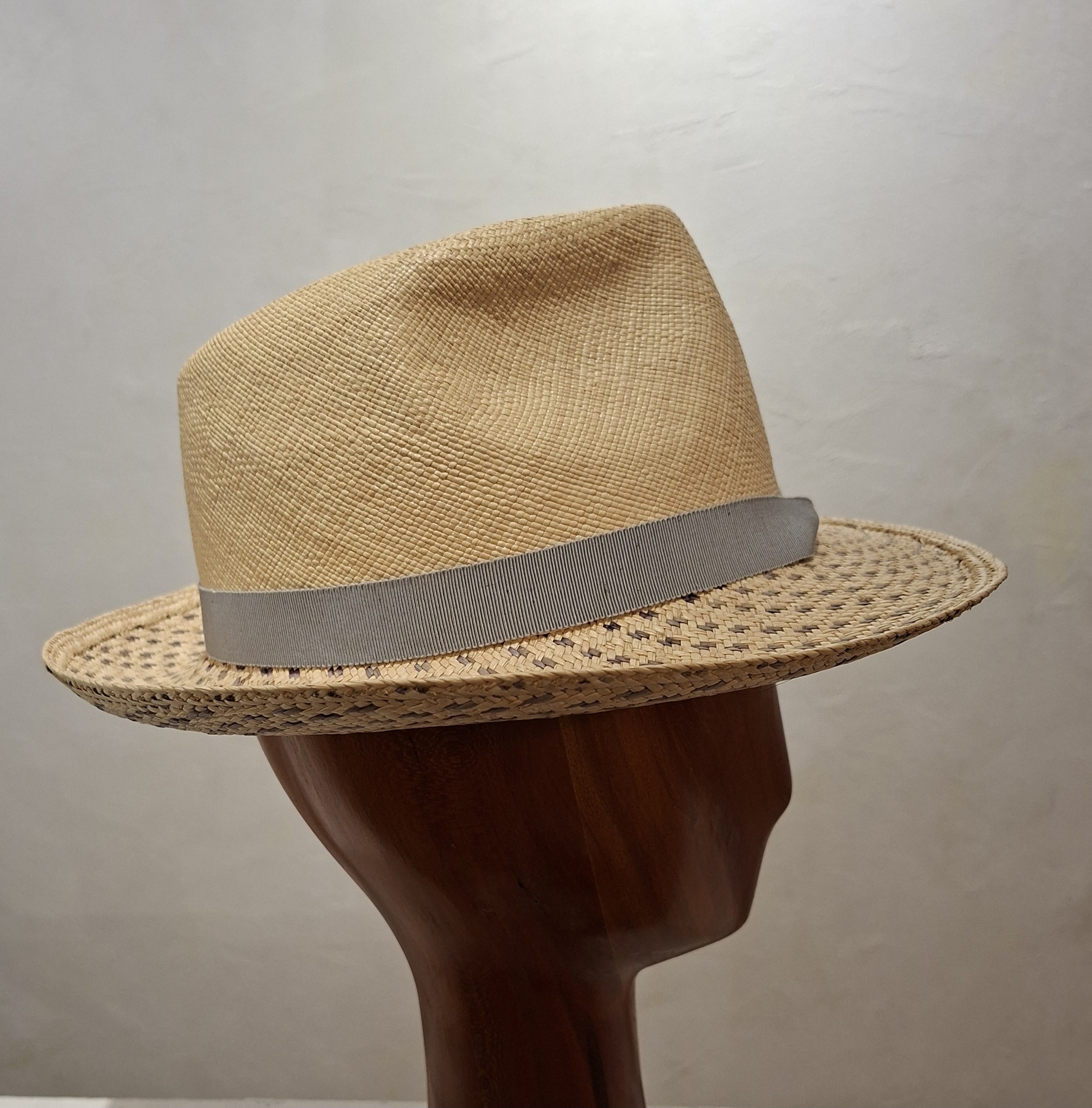 Chapeau mixte, type Fedora, en paille, T 56 – Image 3